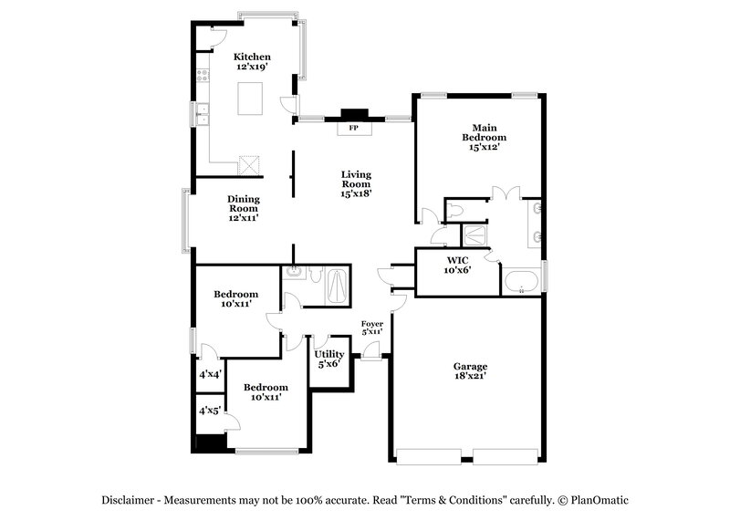 2,125/Mo, 7011 Fuchsia Ln Humble, TX 77346 Floor Plan View