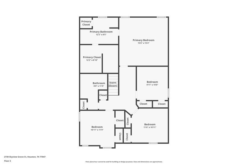 2,065/Mo, 2730 Skyview Grove Ct Houston, TX 77047 Floor Plan View 2