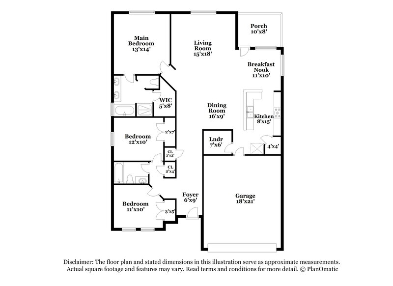 1,855/Mo, 20207 Niagara Falls Dr Tomball, TX 77375 Floor Plan View
