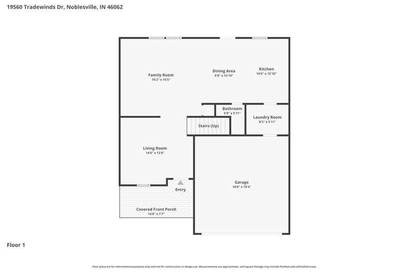 2,145/Mo, 19560 Tradewinds Dr Noblesville, IN 46062 Floor Plan View