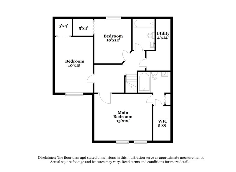 1,855/Mo, 144 Winterwood Dr Greenwood, IN 46143 Floorplan View 2
