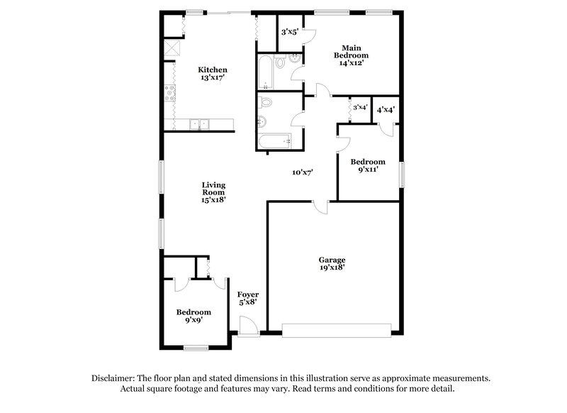 1,620/Mo, 328 Long Bow St Sheridan, IN 46069 Floor Plan View