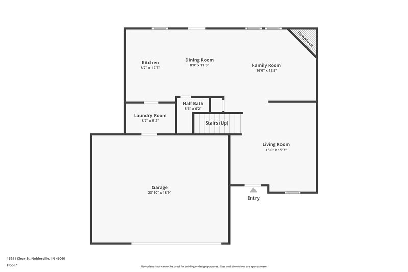 1,960/Mo, 15241 Clear St Noblesville, IN 46060 Floor Plan View