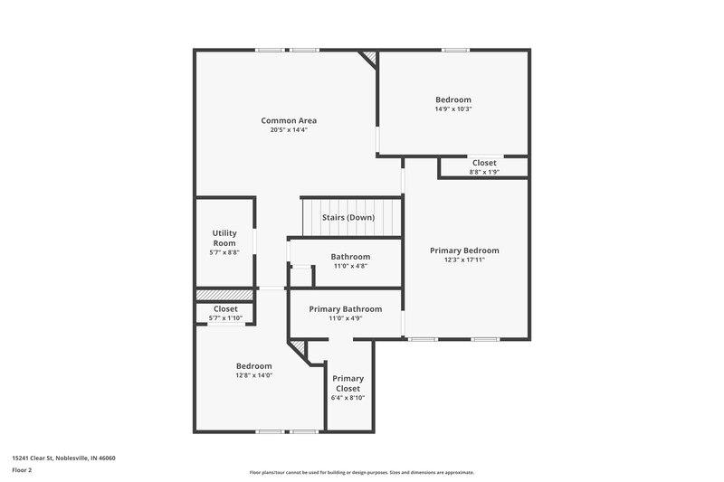 1,960/Mo, 15241 Clear St Noblesville, IN 46060 Floor Plan View 2
