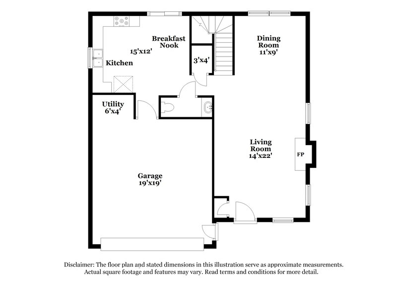 2,070/Mo, 8130 Amble Way Indianapolis, IN 46237 Floorplan View