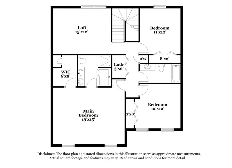2,070/Mo, 8130 Amble Way Indianapolis, IN 46237 Floorplan View 2