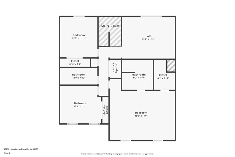 2,035/Mo, 19298 Links Ln Noblesville, IN 46062 Floor Plan View 2