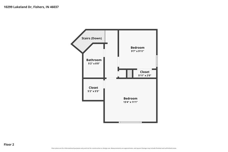 2,550/Mo, 10299 Lakeland Dr Fishers, IN 46037 Floorplan View 2