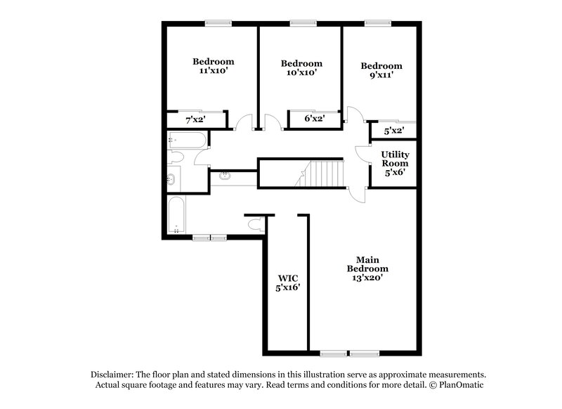 1,895/Mo, 8120 States Bend Dr Indianapolis, IN 46239 Floorplan View 2