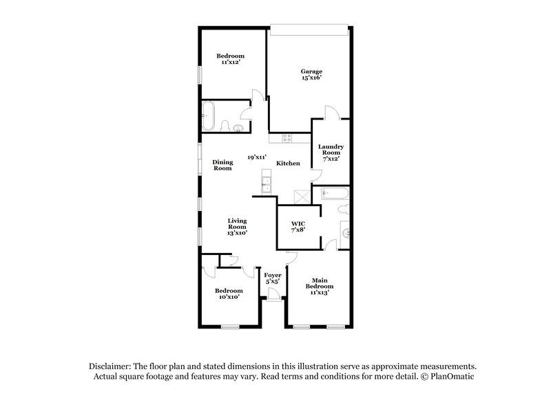 1,390/Mo, 929 Harbon Dr Franklin, IN 46131 Floor Plan View