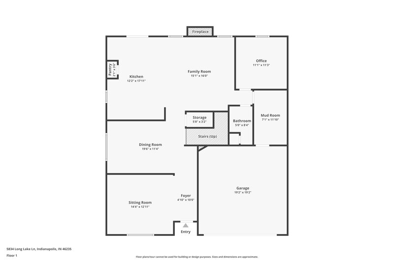 2,285/Mo, 5834 Long Lake Ln Indianapolis, IN 46235 Floor Plan View