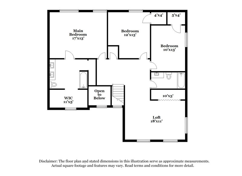 1,965/Mo, 8131 Rambling Rd Indianapolis, IN 46239 Floor Plan View 2