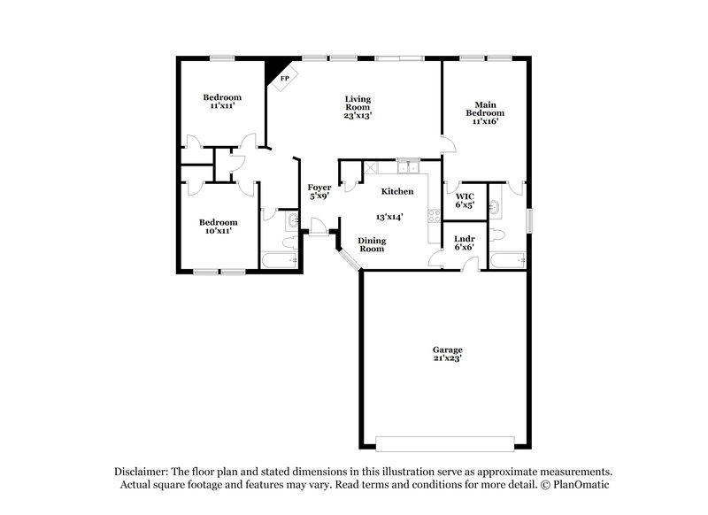 1,640/Mo, 1721 Blankenship Dr Indianapolis, IN 46217 Floor Plan View