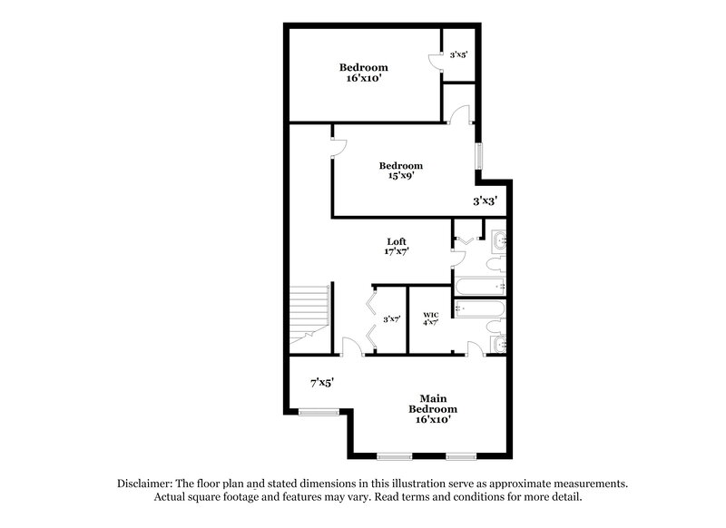 1,565/Mo, 936 Brookstone Dr Franklin, IN 46131 Floor Plan View