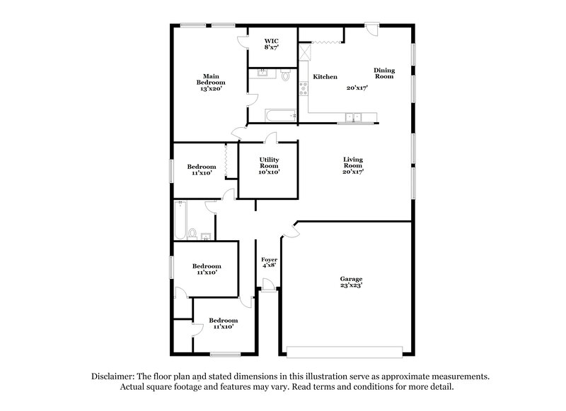 2,190/Mo, 14456 Orange Blossom Trl Fishers, IN 46038 Floor Plan View