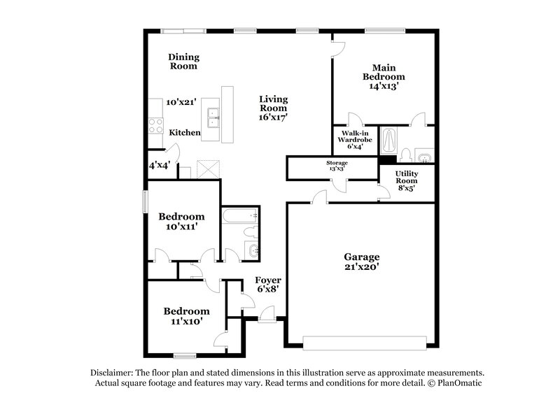 2,590/Mo, 8415 Gates Corner Dr Camby, IN 46113 Floor Plan View