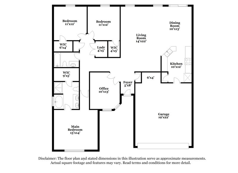 1,820/Mo, 228 Haywood Rd Greenwood, IN 46142 Floor Plan View