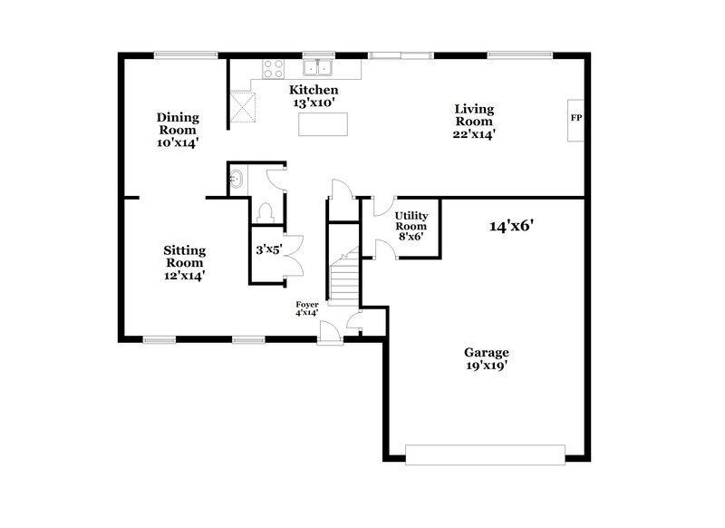 2,165/Mo, 13046 Messina Cir Fishers, IN 46038 Floor Plan View