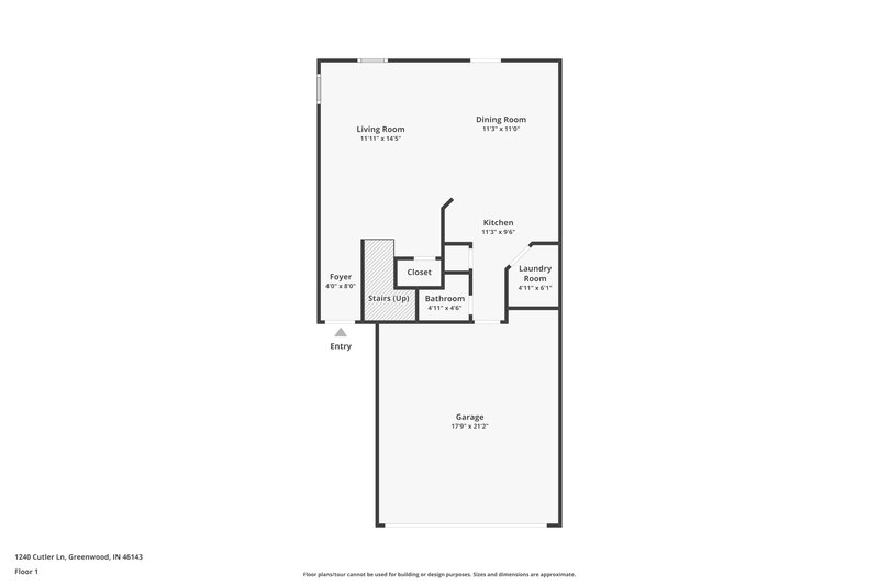 2,300/Mo, 1240 Cutler Ln Greenwood, IN 46143 Floor Plan View 2