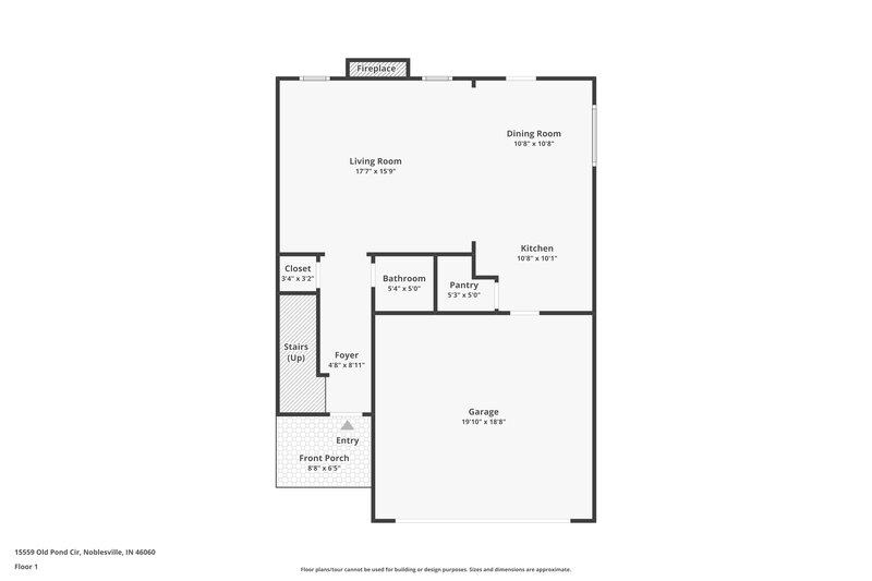 1,895/Mo, 15559 Old Pond Cir Noblesville, IN 46060 Floor Plan View