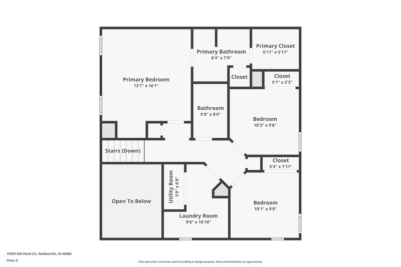 1,895/Mo, 15559 Old Pond Cir Noblesville, IN 46060 Floor Plan View 2
