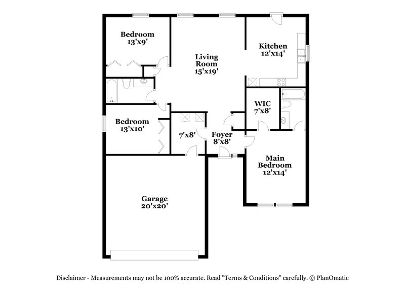 1,455/Mo, 1537 Tulip Dr Franklin, IN 46131 Floor Plan View