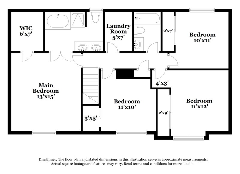 2,460/Mo, 2946 Scottsdale Dr Indianapolis, IN 46234 Floor Plan View