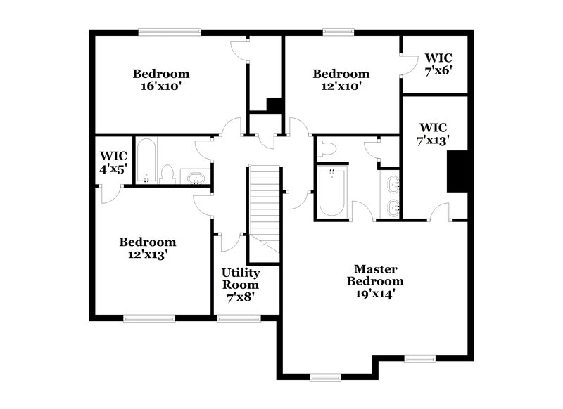 1,640/Mo, 8538 Baypointe Dr Avon, IN 46123 Floor Plan View 2