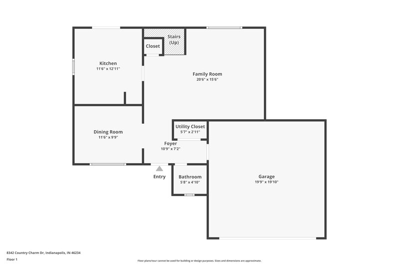 2,880/Mo, 8342 Country Charm Dr Indianapolis, IN 46234 Floorplan View