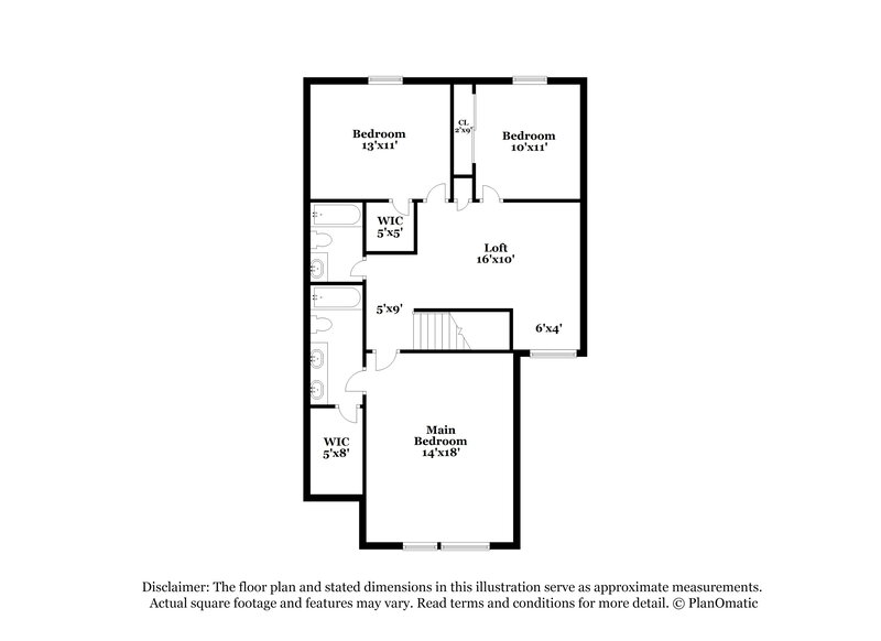 1,910/Mo, 7329 Kimble Dr Indianapolis, IN 46217 Floorplan View 2
