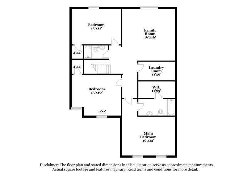 1,835/Mo, 2015 Morning Light Ln Greenwood, IN 46143 Floor Plan View 2