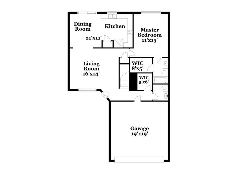 1,630/Mo, 2378 Wynbrooke Blvd Indianapolis, IN 46234 Floor Plan View