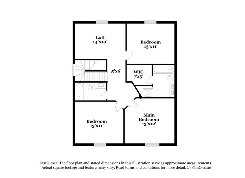 2,010/Mo, 4650 Whitview Ln Indianapolis, IN 46237 Floor Plan View