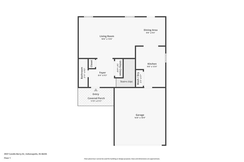 1,760/Mo, 3937 Candle Berry Dr Indianapolis, IN 46235 Floor Plan View