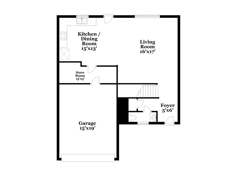 1,655/Mo, 9205 Middlebury Way Camby, IN 46113 Floor Plan View