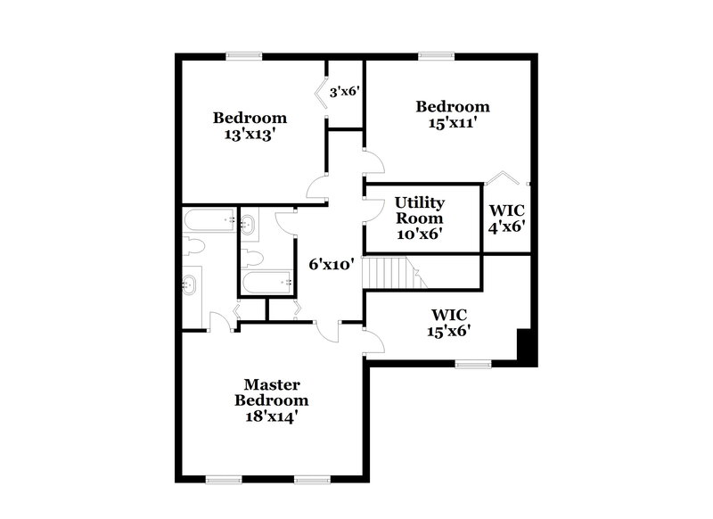 1,655/Mo, 9205 Middlebury Way Camby, IN 46113 Floor Plan View 2