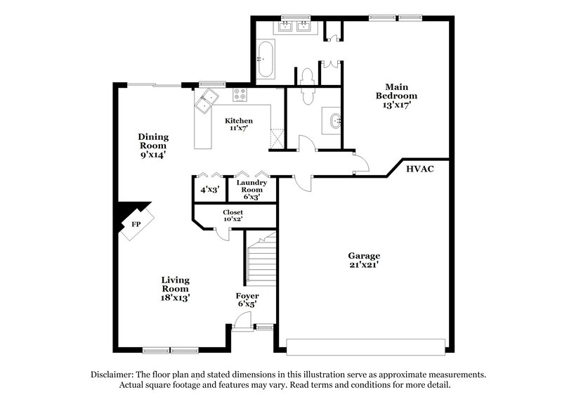 2,020/Mo, 2917 Sunnyfield Ct Indianapolis, IN 46228 Floor Plan View