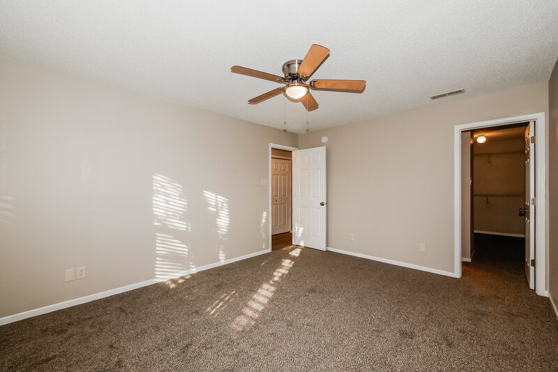 1,755/Mo, 1740 Feather Reed Ln Greenwood, IN 46143 Main Bedroom View 2