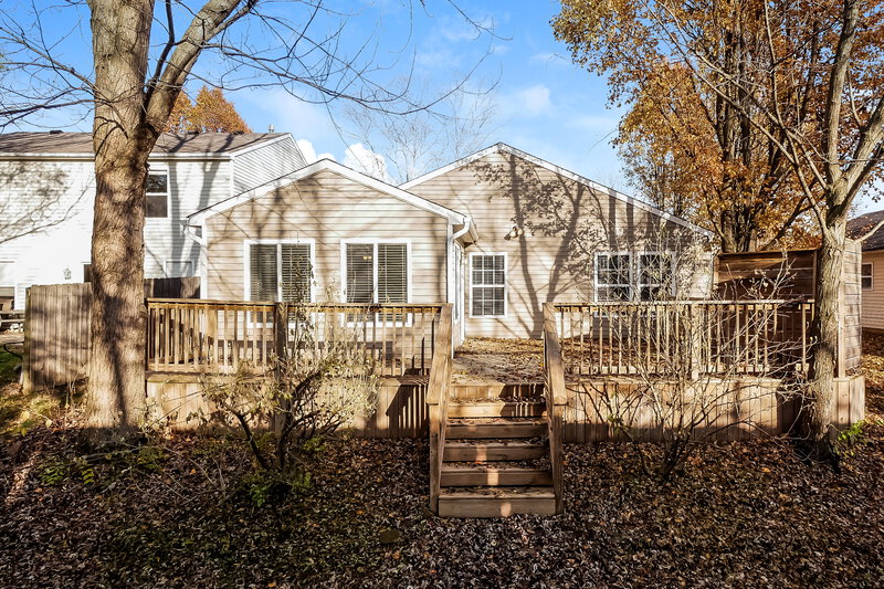 1,755/Mo, 1740 Feather Reed Ln Greenwood, IN 46143 Rear View