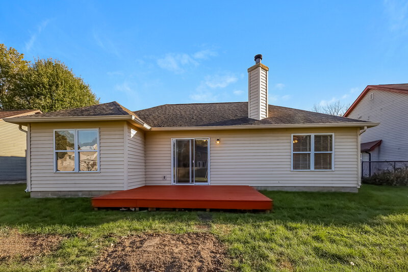 1,750/Mo, 4234 Ansar Ln Indianapolis, IN 46254 Rear View