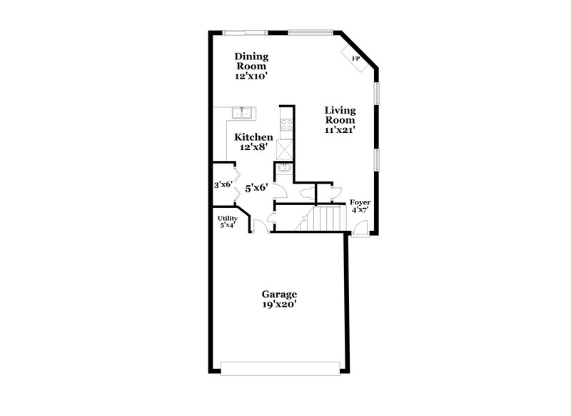 1,815/Mo, 280 Clayton Ln Greenwood, IN 46142 Floor Plan View