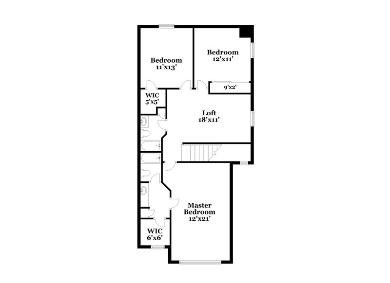1,815/Mo, 280 Clayton Ln Greenwood, IN 46142 Floor Plan View 2