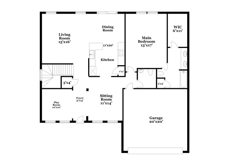 1,955/Mo, 9600 Lomax Dr Avon, IN 46123 Floor Plan View