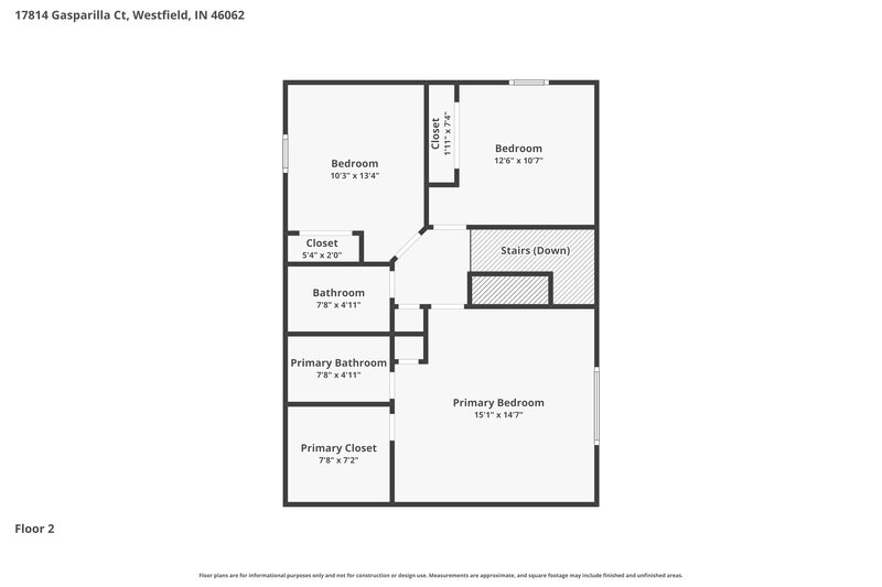 2,255/Mo, 17814 Gasparilla Ct Westfield, IN 46062 Floor Plan View 2