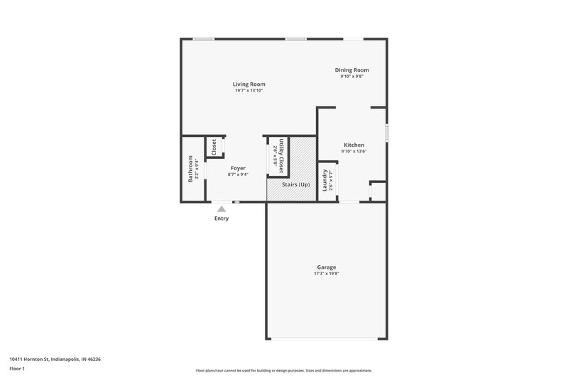 1,795/Mo, 10411 Hornton St Indianapolis, IN 46236 Floor Plan View