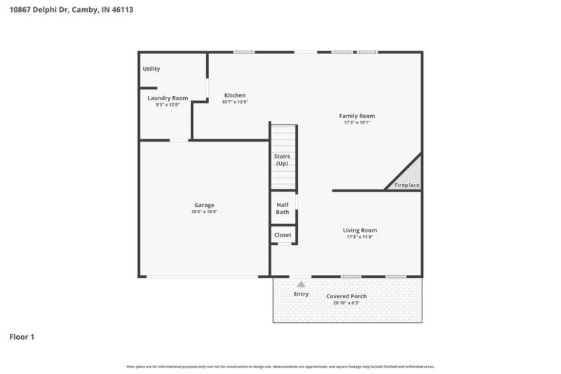 1,965/Mo, 10867 Delphi Dr Camby, IN 46113 Floorplan View 2