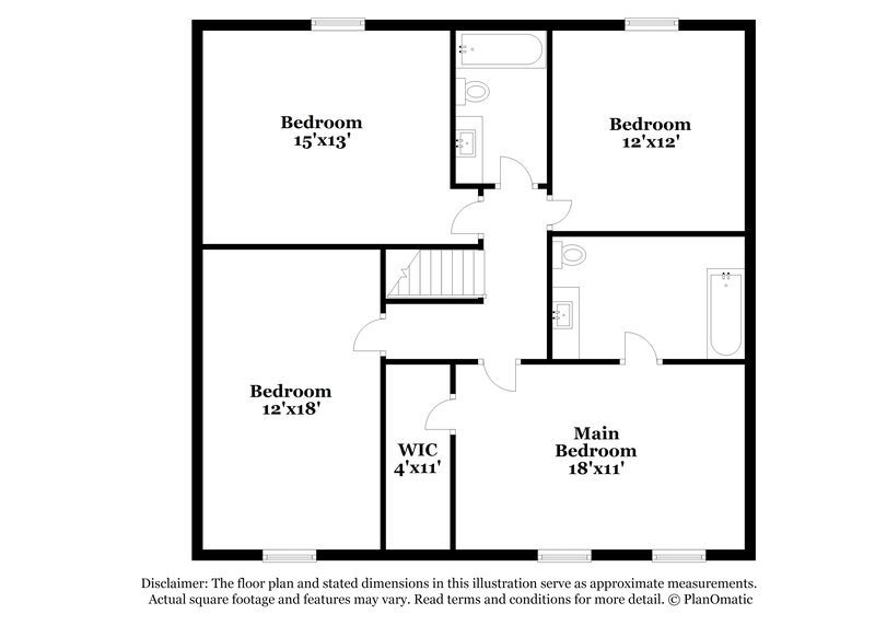 1,875/Mo, 6310 Lake Mead Dr Indianapolis, IN 46237 Floor Plan View 2