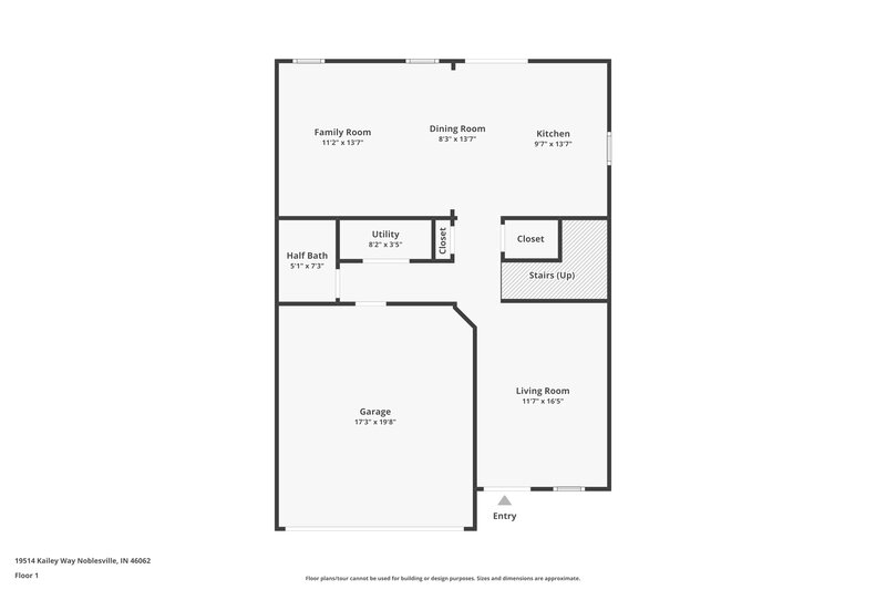 2,800/Mo, 19514 Kailey Way Noblesville, IN 46062 Floor Plan View