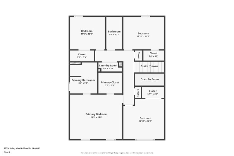 2,800/Mo, 19514 Kailey Way Noblesville, IN 46062 Floor Plan View 2