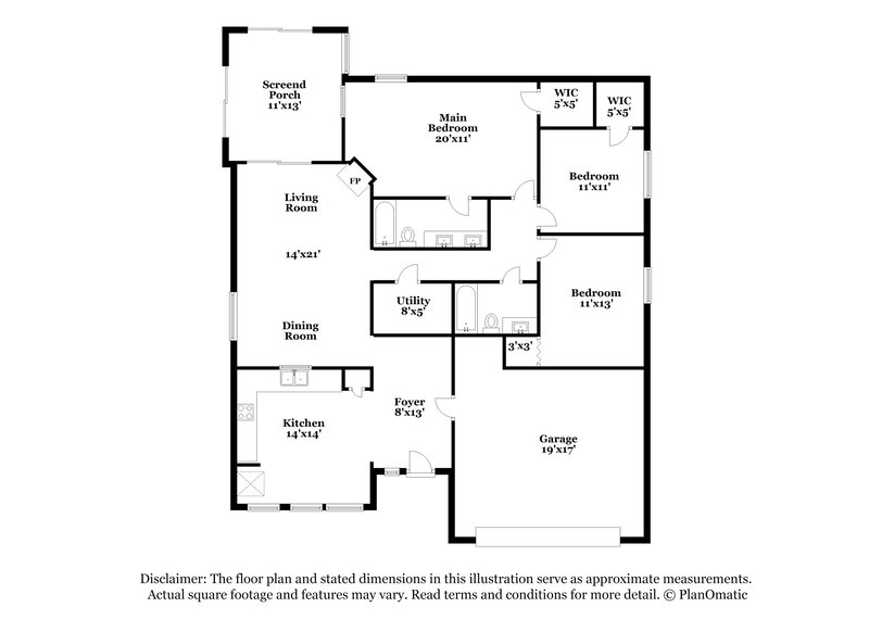 1,535/Mo, 10352 Cerulean Dr Noblesville, IN 46060 Floor Plan View